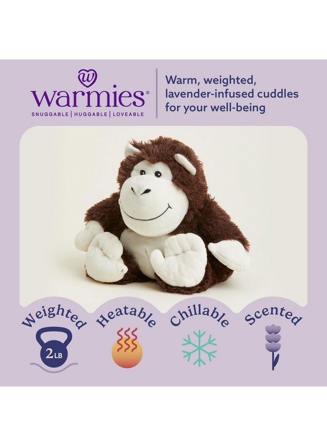 warmies Microwavable & Weighted Stuffed Animals, Monkey - Heated Stuffed Animal Plushie for Warmth & Comfort - Cute Soft Plush Toys for Adults & Children (Boys, Girls, Babies & Toddlers) - Image 2