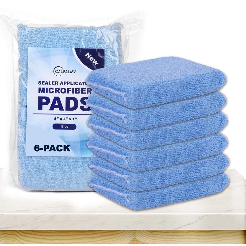 Professional Microfiber Sealer Applicator Pad The Perfect Tool to Apply Sealer to All Natural Stone and Tile Like Marble Granite Concrete Slate Blue