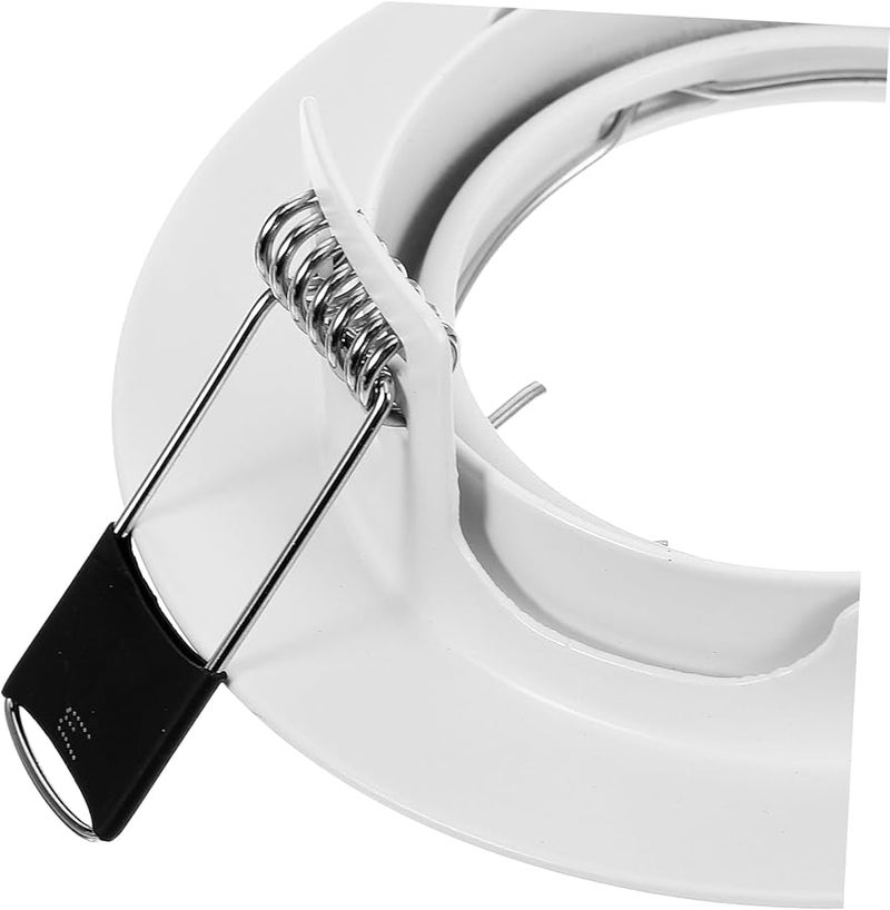 White Heavy Duty LED Spotlight Trim Ring for Ceiling Flush Mount Recessed Light Fixture - Image 5