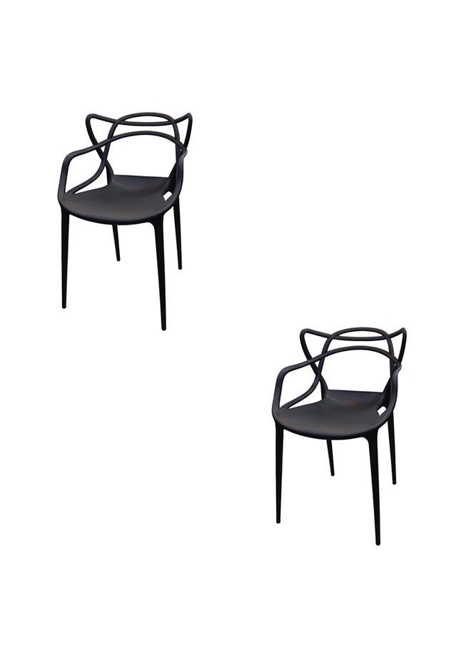 JILPHAR FURNITURE Jilphar Furniture Half Molded  (PP) Dining Chair 1325A set of 2pcs 