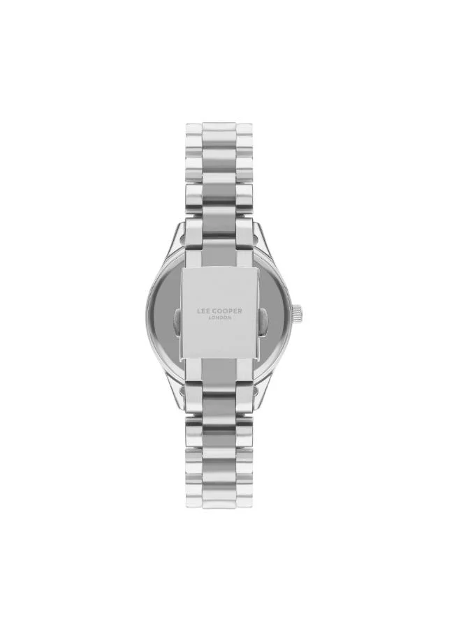 Lee Cooper Lee Cooper Women's 2035 Movement Watch, Analog Display and Metal Strap - LC07680.380, Silver