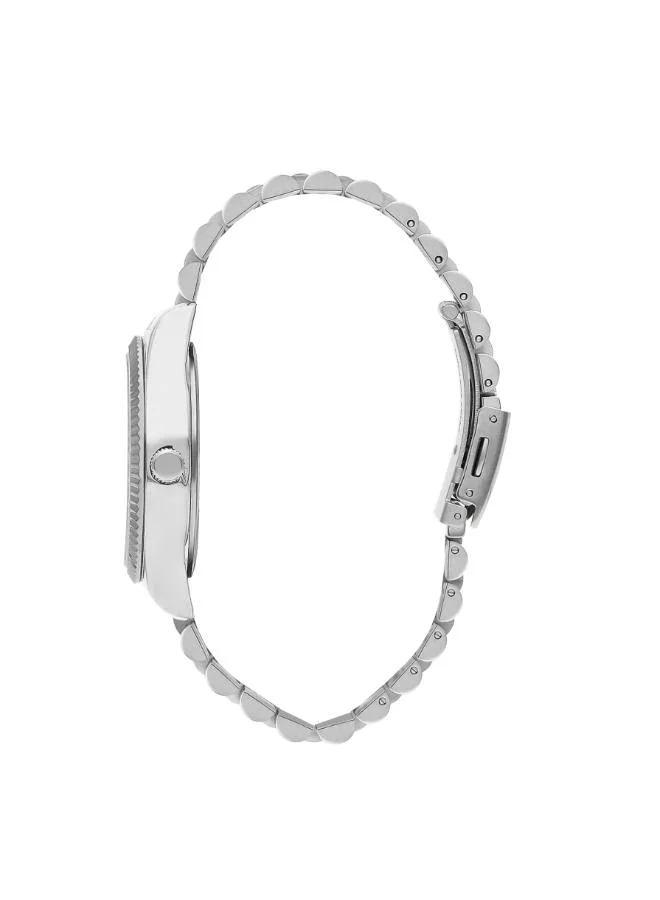 Lee Cooper Lee Cooper Women's 2035 Movement Watch, Analog Display and Metal Strap - LC07680.380, Silver