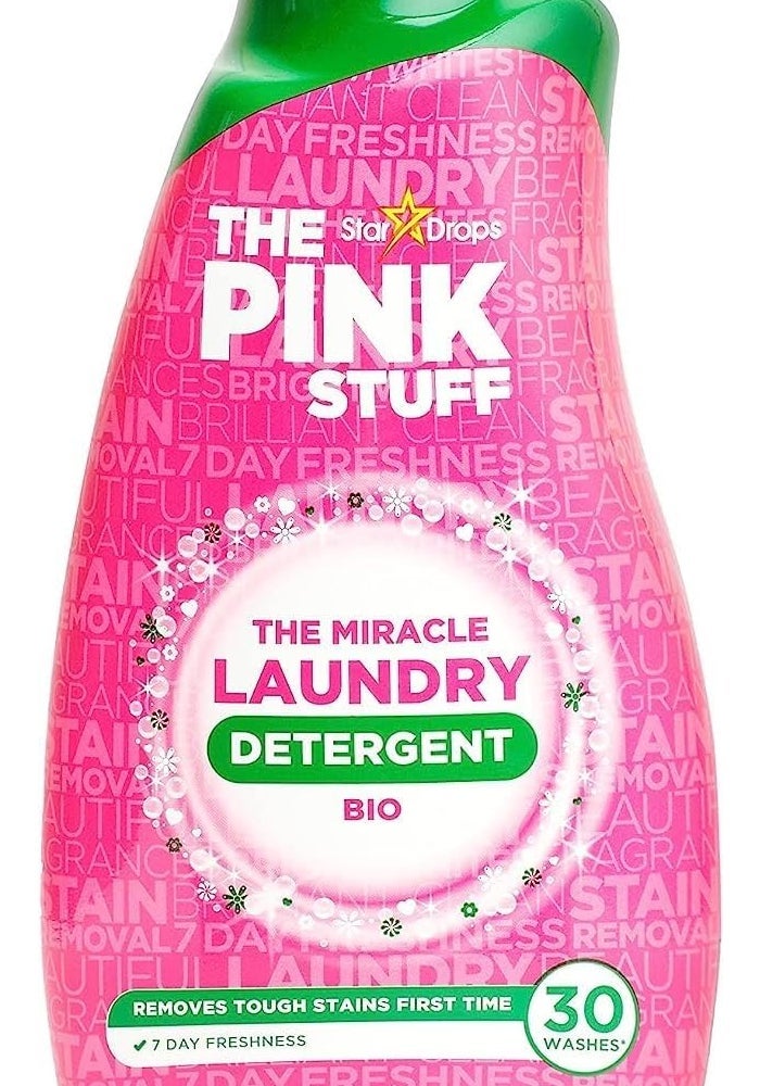The Pink Stuff Star Drops - Miracle Laundry Detergent Bio Liquid 960ml - Image 1