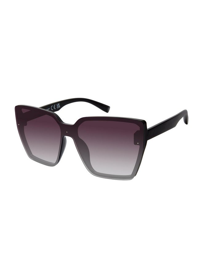 Martha stewart - Women'S Ms168 Cat Eye Shield Uv400 Protective Square Sunglassestimeless Gifts For Her 144Mm Black 144 Mm - Image 1