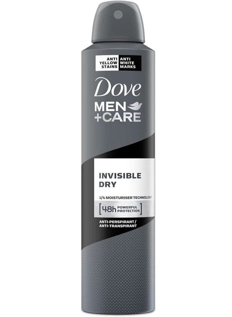 دوف مزيل عرق دوف مين+كير إنفيزيبل دراي سبراي مضاد للتعرق، 6 عبوات × 250 مل - Image 2