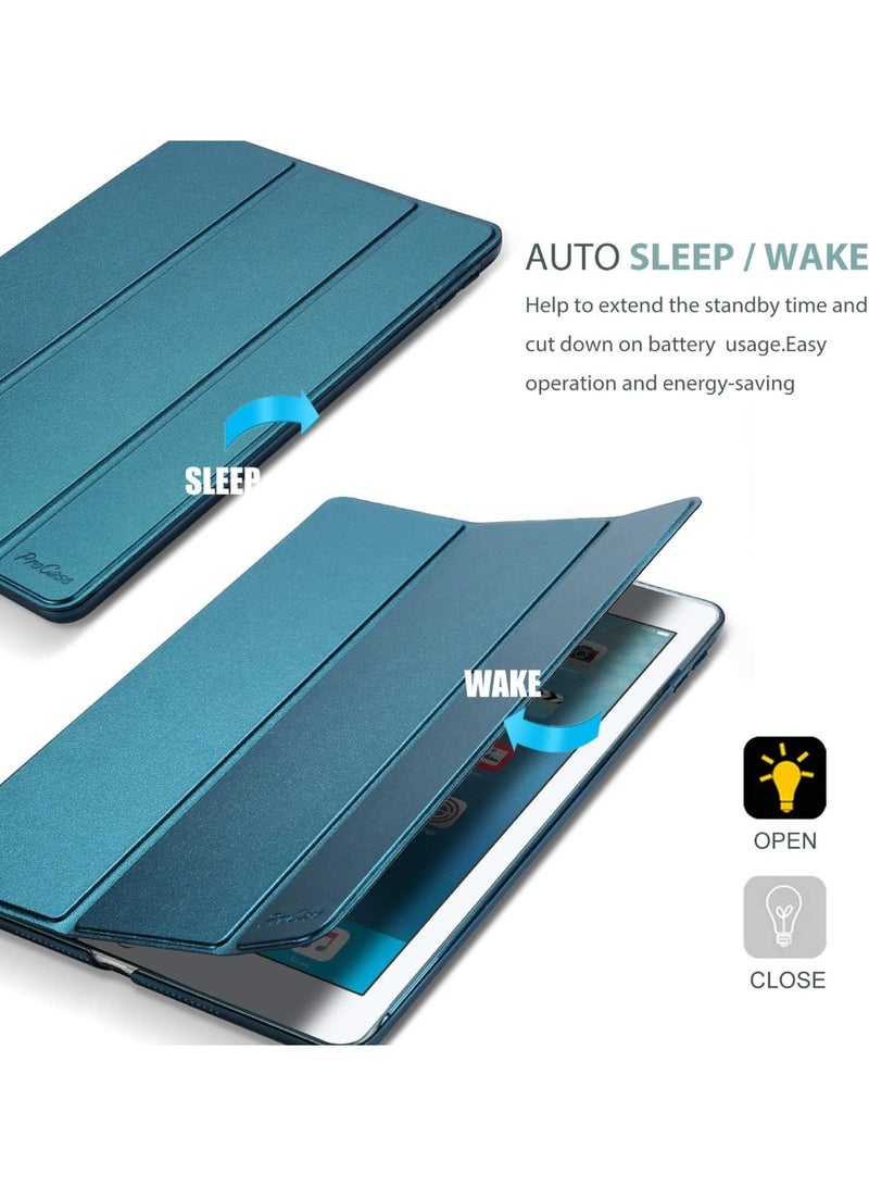 erorex iPad 9.7 Case (5th/6th Gen) – Teal Green Smart Cover with Auto Wake/Sleep - Image 4