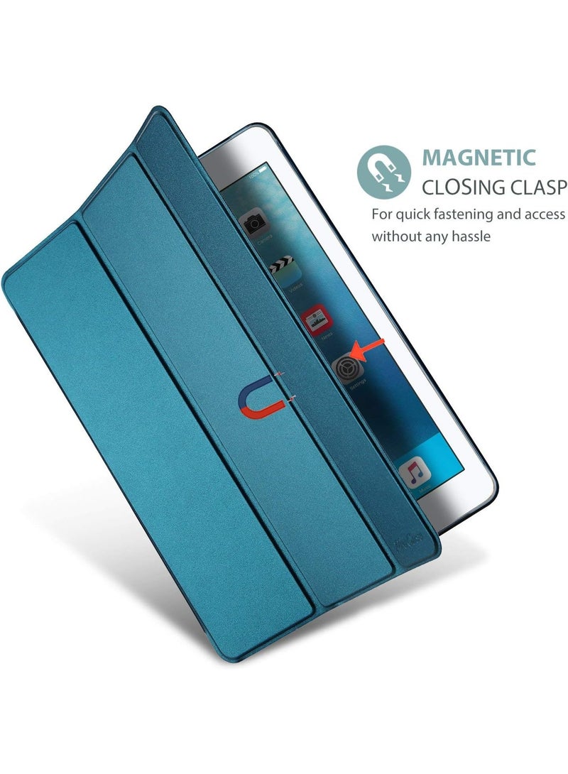 erorex iPad 9.7 Case (5th/6th Gen) – Teal Green Smart Cover with Auto Wake/Sleep - Image 3