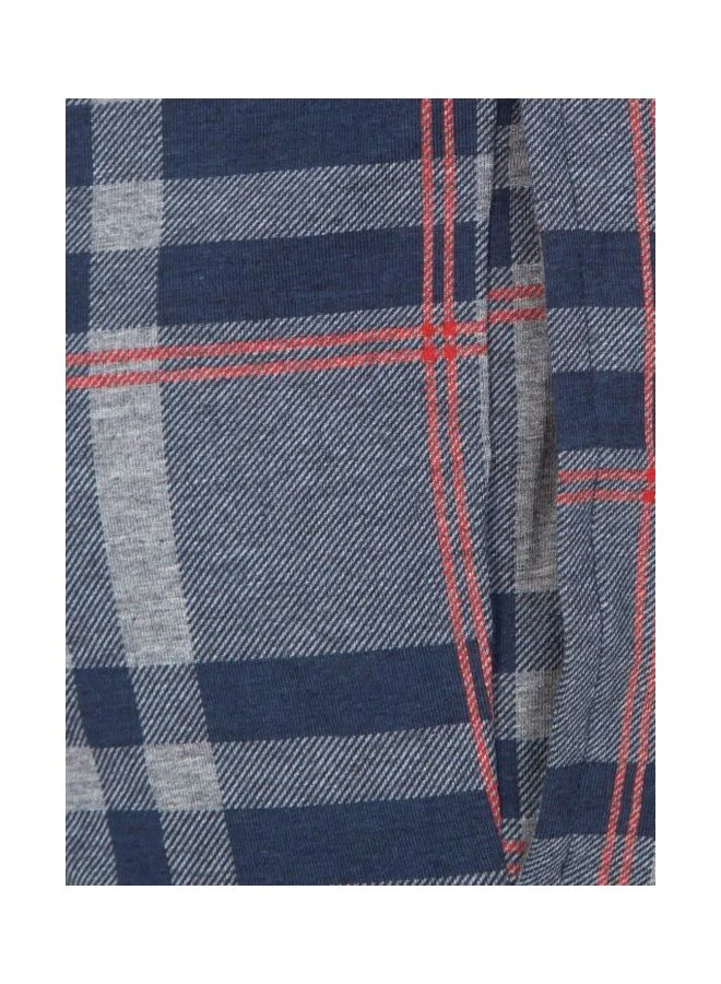 Jockey Mid Grey Melange & Ash Grey IM02 Men Tencel Micro Modal Cotton Elastane Stretch Regular Fit Checkered Sleep Shorts with Side Pockets for Men | Best Price UAE