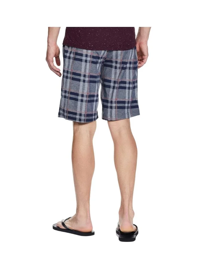 JOCKEY Jockey IM02 Men Tencel Micro Modal Cotton Elastane Stretch Regular Fit Checkered Sleep Shorts with Side Pockets