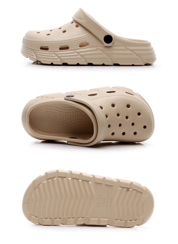 GUOLUOFEI Comfy Garden Clogs for Women and Men, Slip On Mules Sandals Lightweight Slippers Outside Home Casual Wear Non-Slip Air Cushion Thick Bottom Slides Shoes - Image 5