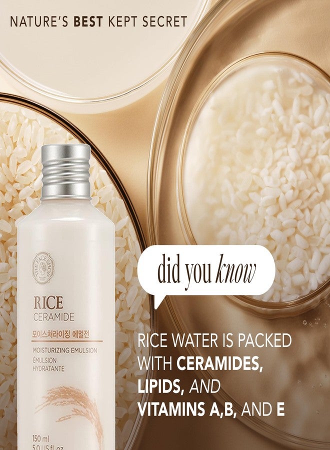 The Face Shop Rice Ceramide Moisturizing Skincare Set - Toner & Moisturizer, Korean Skin Care with Rice Water, Gift Set, Travel Size, Hydrating for Dry Skin - Image 5