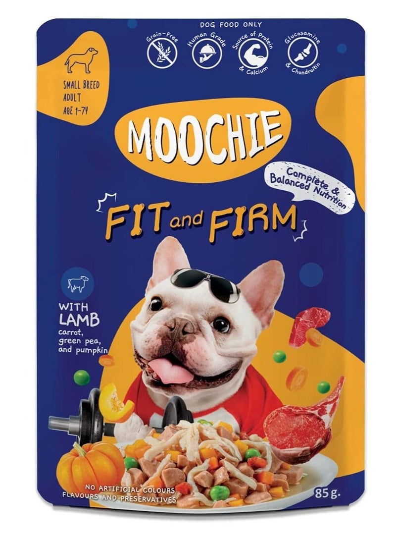 MOOCHIE Moochie Dog Food Casserole with Beef - Fit & Firm Pouch 12 x 85g 
