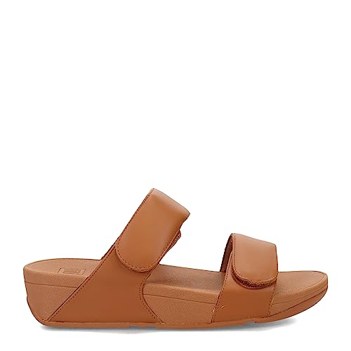 FitFlop FV6592-070 LULU Adjustable Leather Slides Light Tan US09 - Image 2