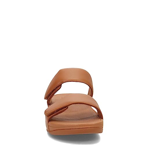 FitFlop FV6592-070 LULU Adjustable Leather Slides Light Tan US09 - Image 3