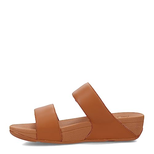 FitFlop FV6592-070 LULU Adjustable Leather Slides Light Tan US09 - Image 4