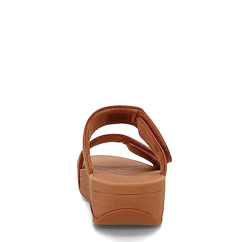 FitFlop FV6592-070 LULU Adjustable Leather Slides Light Tan US09 - Image 5