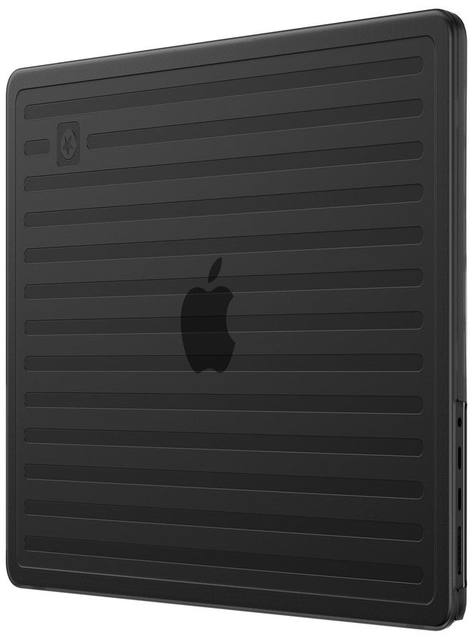 soonjet TravelArmor Case for Soonjet MacBook Pro 14" | M4 M3 M2 M1 Pro/Max 2025 2024-2021 | Anti-Crack Technology | Ribbed Construction | Hard Shell Laptop Cover | Space Black Transparent - Image 1