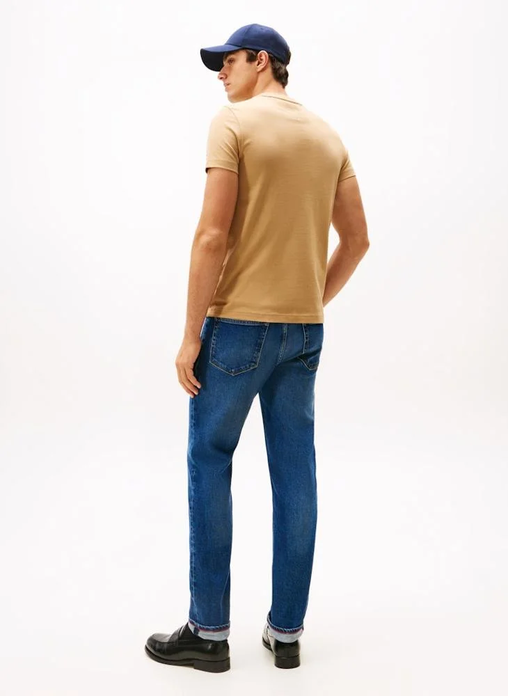 تومي هيلفيغر Logo Slim Jersey T-Shirt