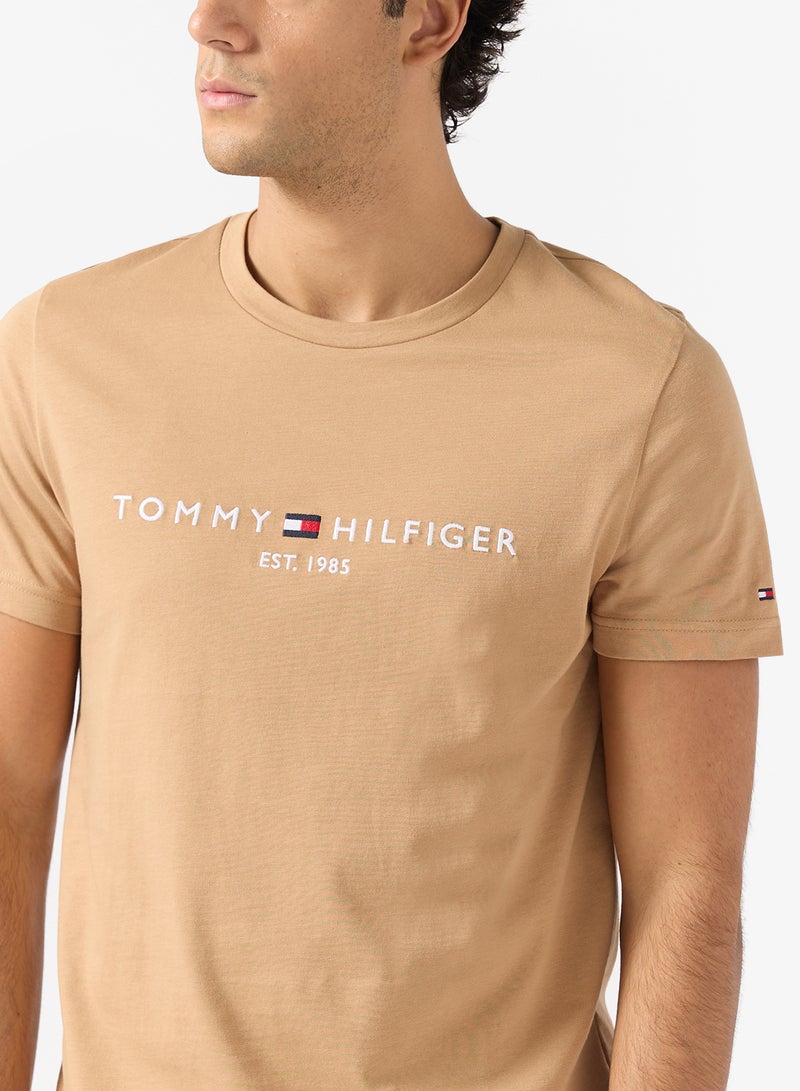 TOMMY HILFIGER Logo Slim Jersey T-Shirt - Image 3