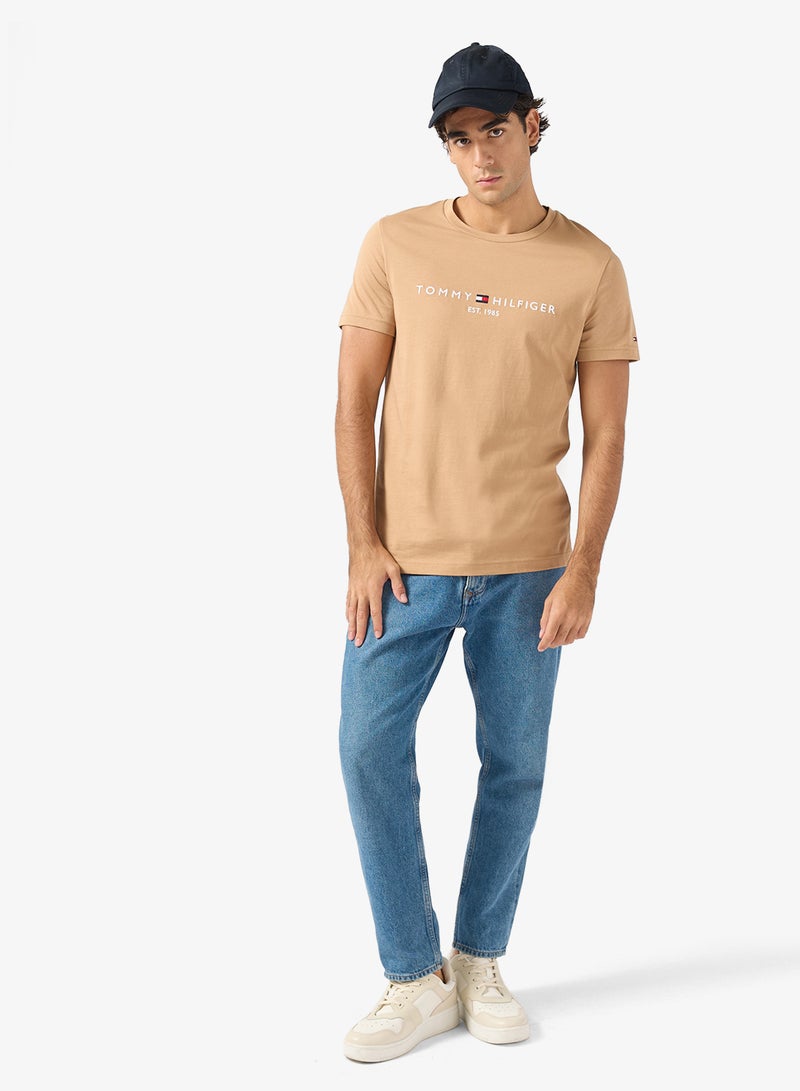 TOMMY HILFIGER Logo Slim Jersey T-Shirt - Image 4