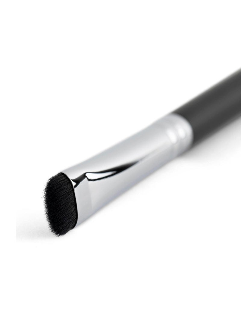 Beauty Junkees Smudge Makeup Brush Eye Shadow Brush - Short Shader Eyeshadow Smudger Tool, Small Flat Bristles for Blending Eyeliner Smokey Eye, Precision Cut Crease, Outer V, Corner Highlighter, Eyebrow Concealer  - Image 2