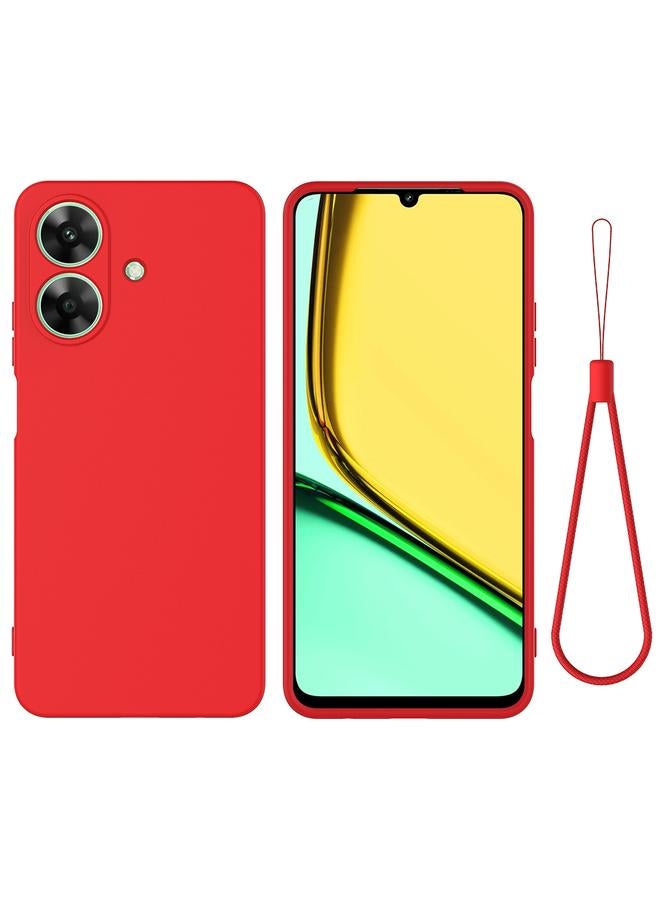 S-TOP Case For Realme C61 India / Narzo N61 Pure Color Liquid Silicone Shockproof Phone Case - Image 1