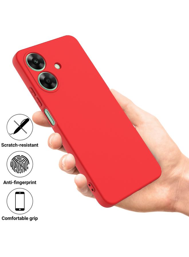 S-TOP Case For Realme C61 India / Narzo N61 Pure Color Liquid Silicone Shockproof Phone Case - Image 2