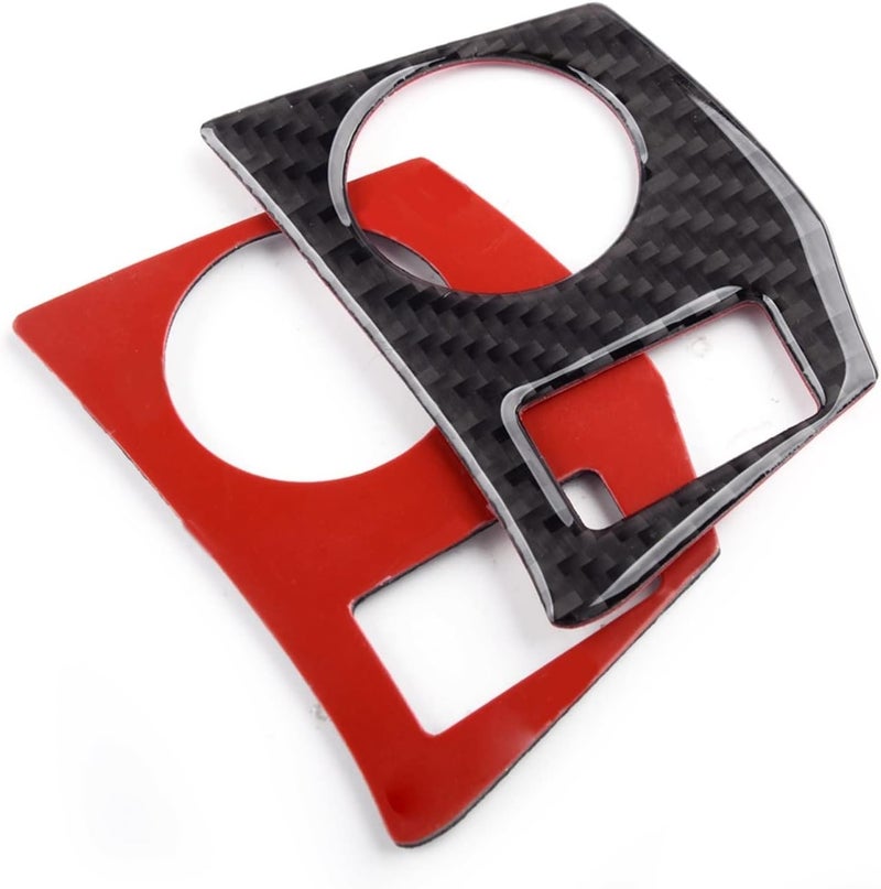QASULER Carbon Fiber Steering Wheel Button Cover Trim - Image 3