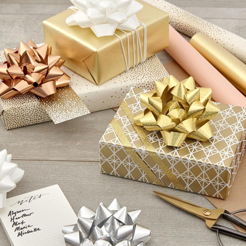 Hallmark Gift Bow Assortment, 12 Count (Gold, Silver, Bronze, White) for Birthdays, Mother's Day, Weddings, Bridal Showers, Any Occasion - Image 2