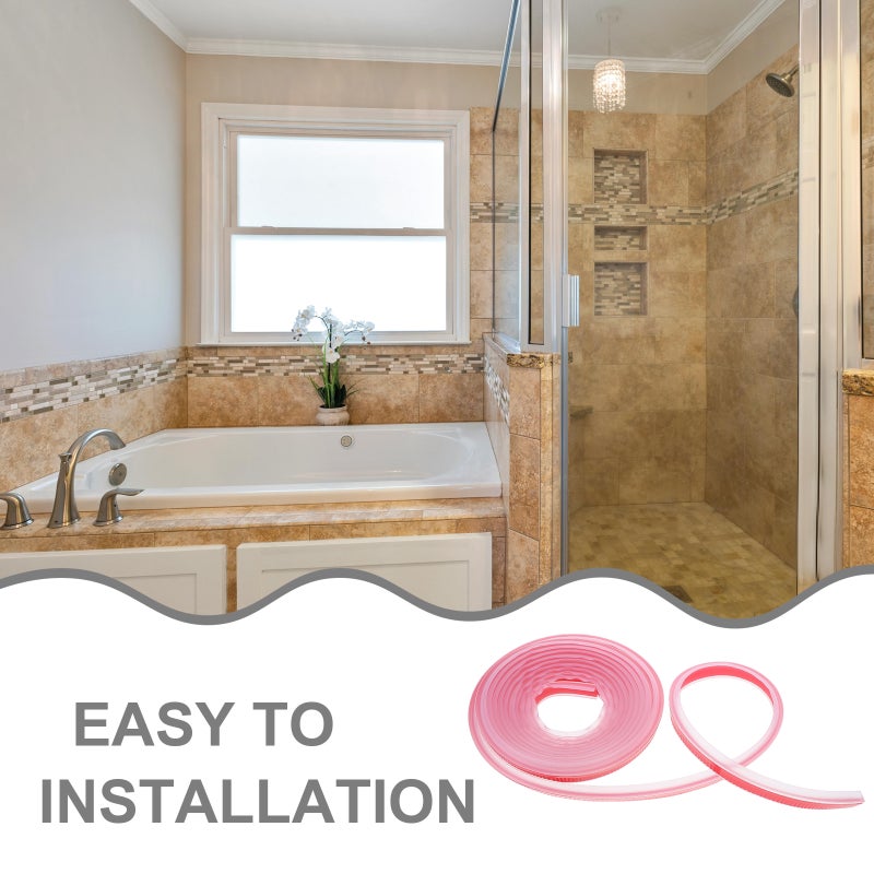 1 Roll of Shower Threshold Water Strip Water Cooktop Water Strip Kitchen Water Retaining Strip - Image 5