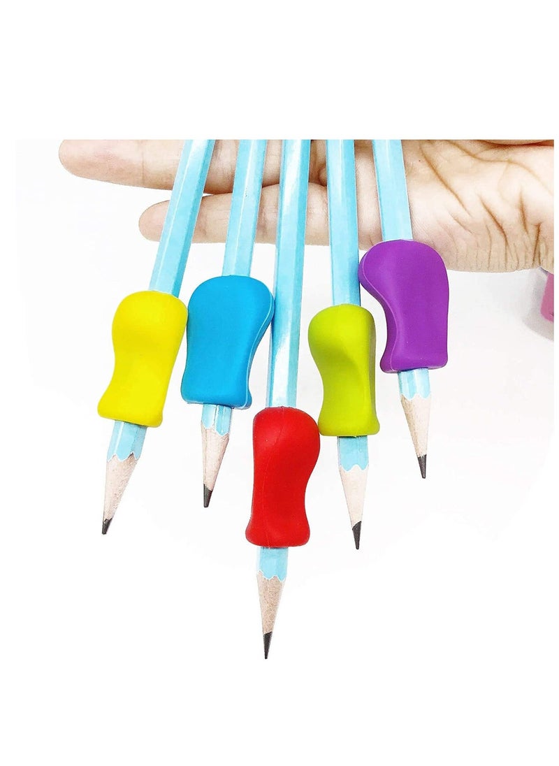 Generic - Pencil Grips for Children,10 Pack Pencil Grips for Kids Handwriting, Ergonomic Writing Training Aid Correction Silicon Gel Pencil Grip for Children Preschoolers 10Pack - Image 1