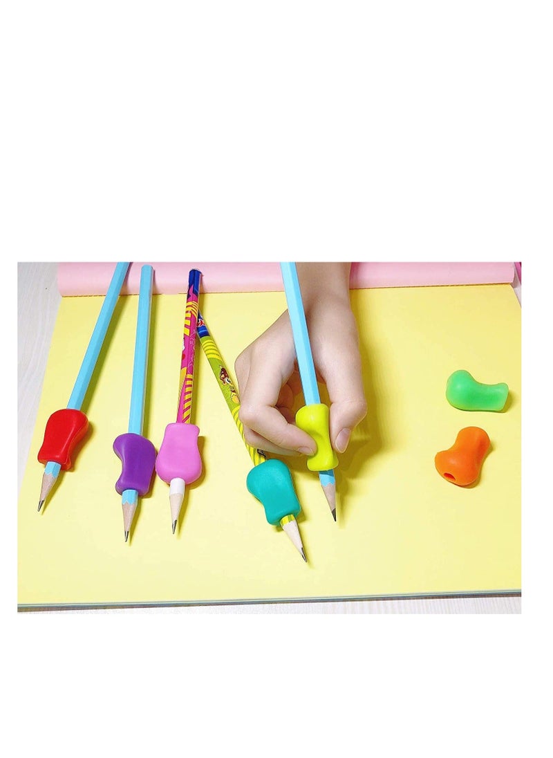 Generic - Pencil Grips for Children,10 Pack Pencil Grips for Kids Handwriting, Ergonomic Writing Training Aid Correction Silicon Gel Pencil Grip for Children Preschoolers 10Pack - Image 1