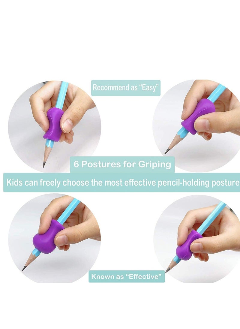 Generic - Pencil Grips for Children,10 Pack Pencil Grips for Kids Handwriting, Ergonomic Writing Training Aid Correction Silicon Gel Pencil Grip for Children Preschoolers 10Pack - Image 1