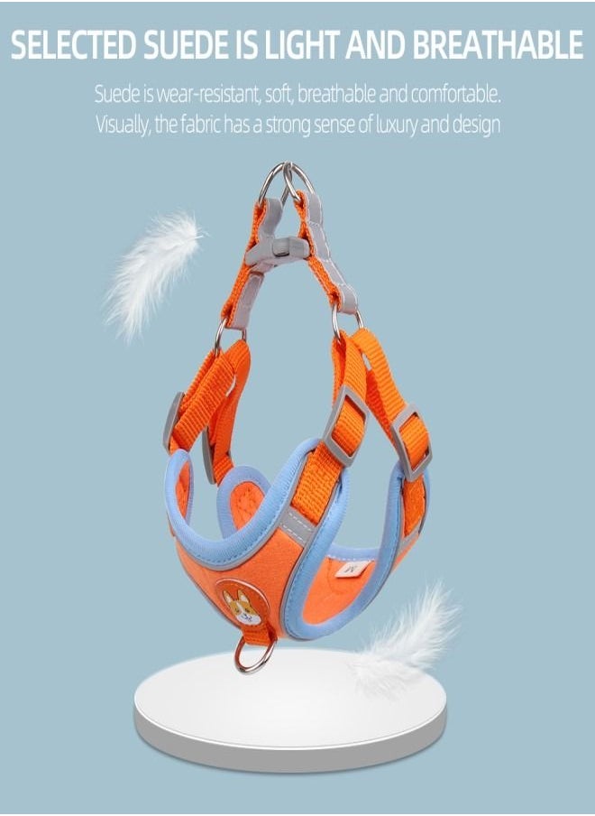 Al shams trading - Dog Harness For Small and Medium Dogs. Adjustable Dog Harness.No Pull, Easy Walk Soft Step in Escape Proof Reflective Harness and Leash Set - Image 1