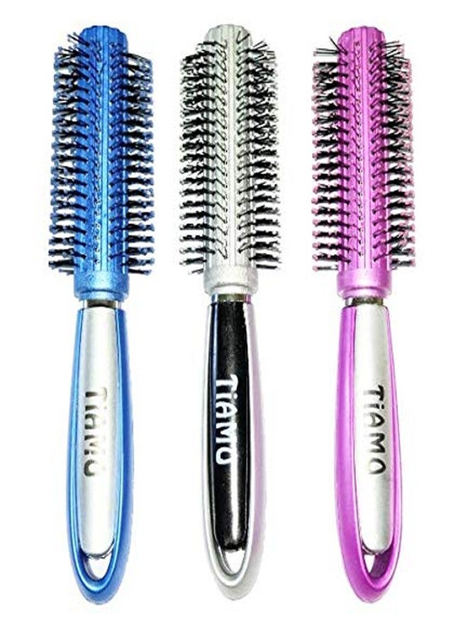 Tiamo PLASTIC ROUND HAIRBRUSH SET OF 3 FOR DAILY USE - Image 1