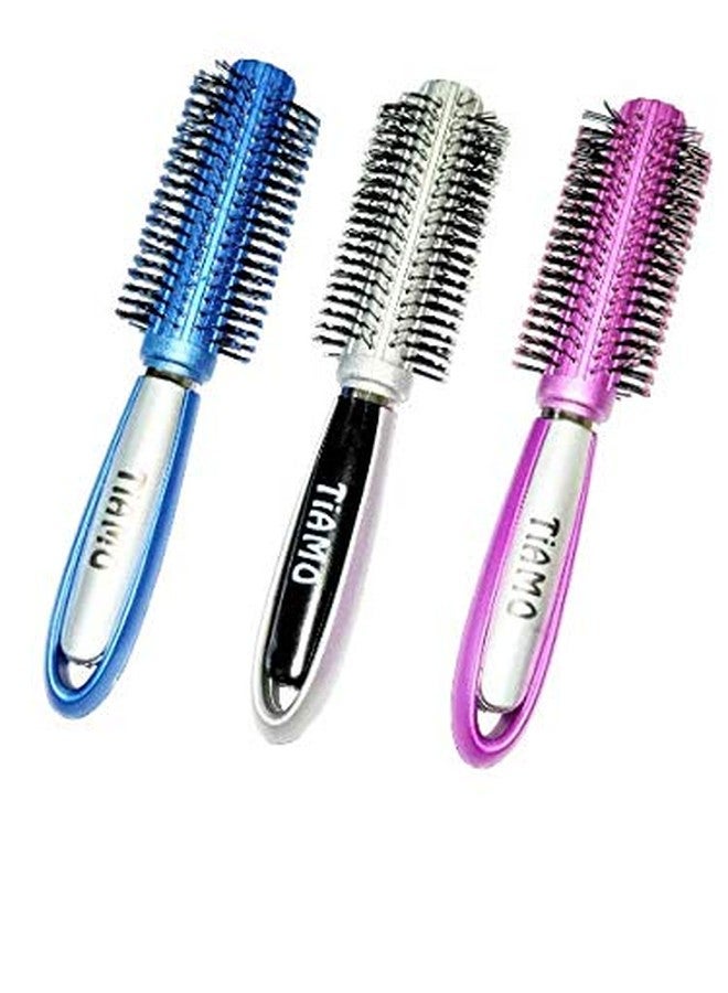 Tiamo PLASTIC ROUND HAIRBRUSH SET OF 3 FOR DAILY USE - Image 2