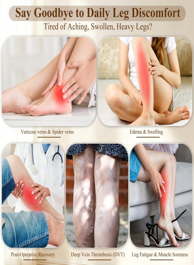 Athbavib 20-30mmHg Thigh High Compression Stockings for Women & Men, Closed Toe Medical Compression Socks Graduated Support Compression Sock for Varicose Veins Swelling Treatment - Image 5