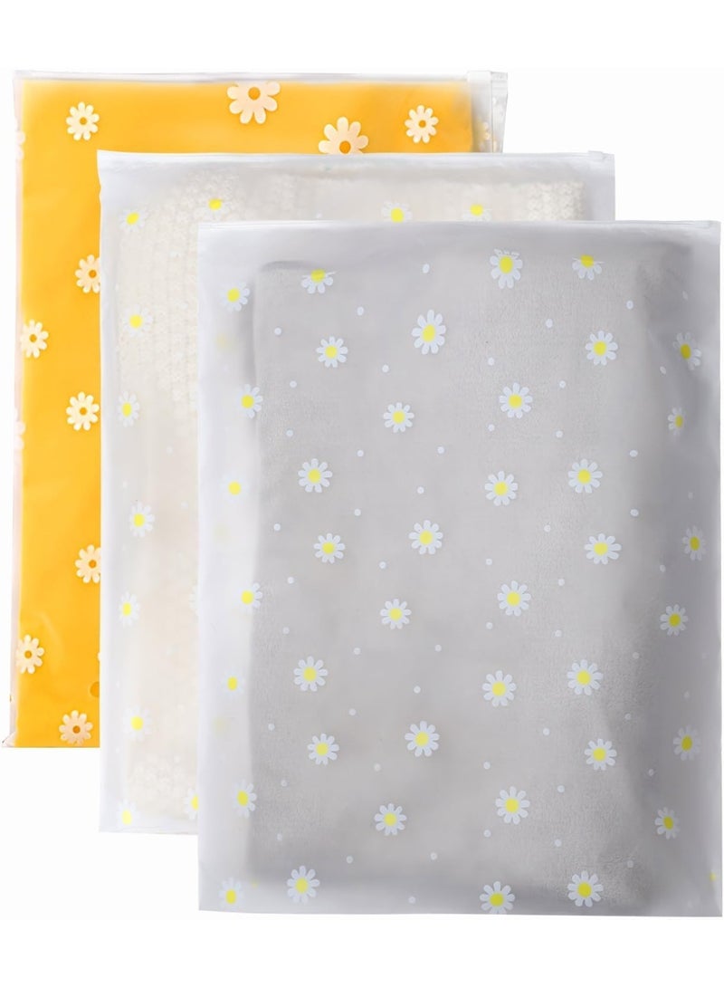 25 Pcs Reusable Ziplock Bags, 40 x 50cm Large Plastic Hospital Travel Storage Bags, Clear Seal Waterproof Luggage Organiser for Clothes, Shoes, Cosmetics - Image 1
