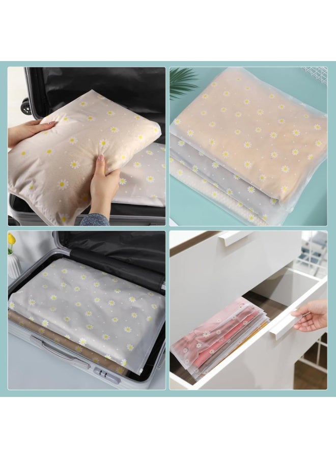25 Pcs Reusable Ziplock Bags, 40 x 50cm Large Plastic Hospital Travel Storage Bags, Clear Seal Waterproof Luggage Organiser for Clothes, Shoes, Cosmetics - Image 3