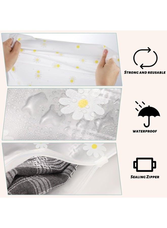 25 Pcs Reusable Ziplock Bags, 40 x 50cm Large Plastic Hospital Travel Storage Bags, Clear Seal Waterproof Luggage Organiser for Clothes, Shoes, Cosmetics - Image 4