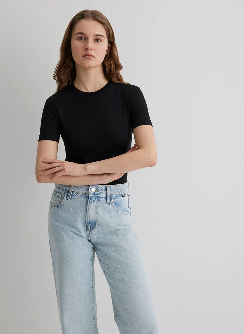 مافي Black Basic Top