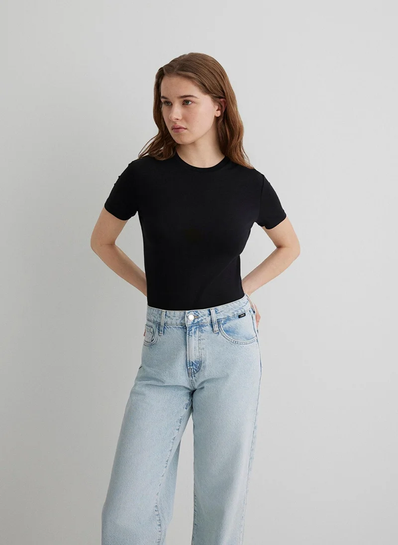 MAVI Black Basic Top