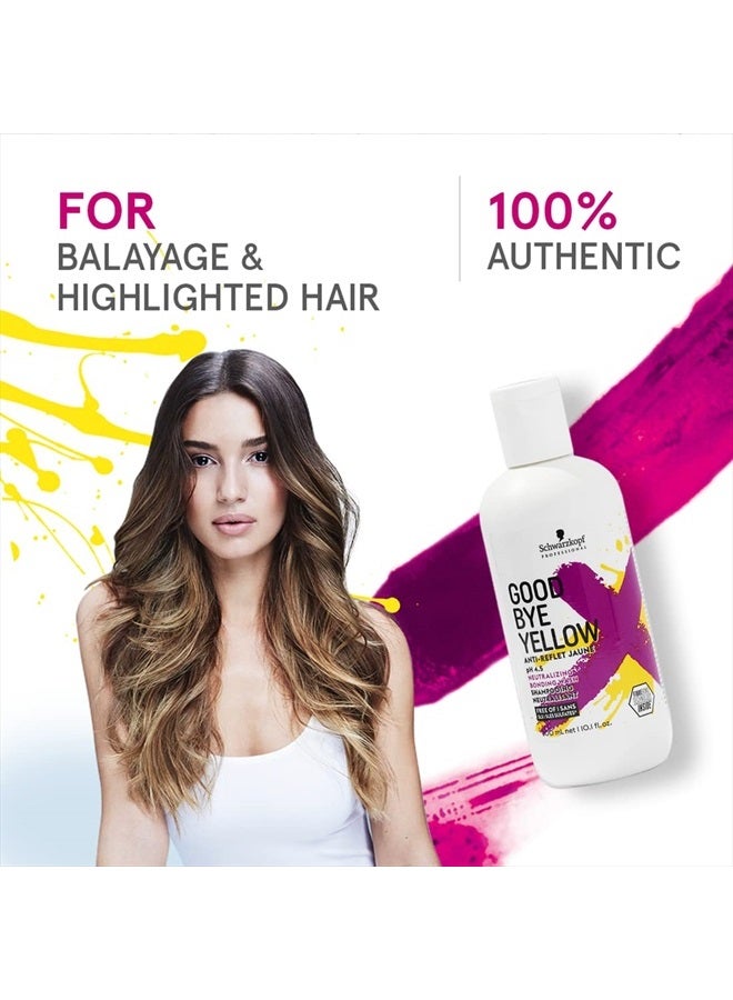 Goodbye Yellow by Schwarzkopf Shampoo 300ml, 10.0 Ounce (4045787515992) - Image 4