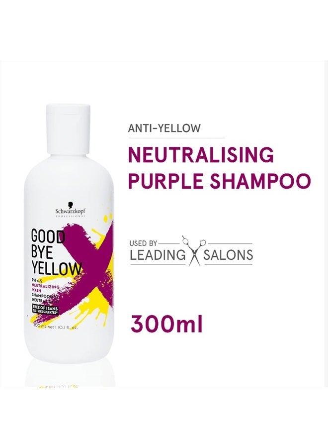 Goodbye Yellow by Schwarzkopf Shampoo 300ml, 10.0 Ounce (4045787515992) - Image 2