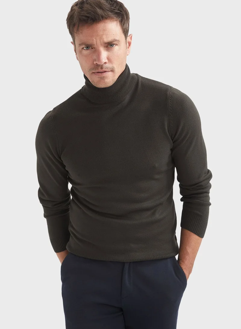 DeFacto Knitted Turtle Neck Sweater