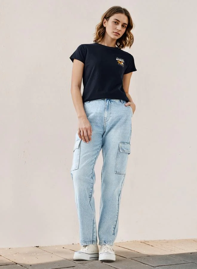 اس بي كاركترز تيشيرت غارفيلد مطرز