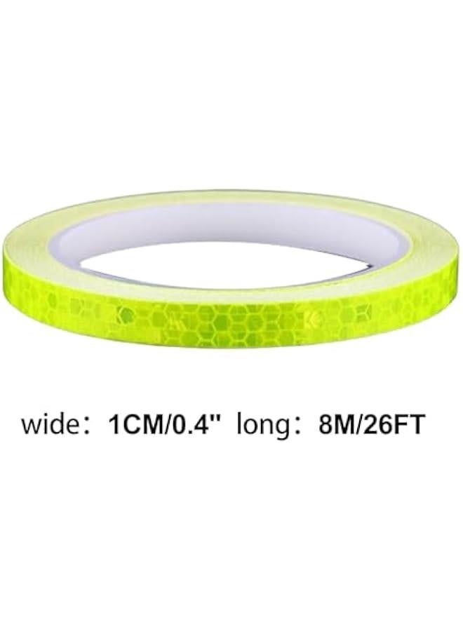 Generic Reflective Clothing Stickers | Waterproof Reflective Strip Tape | Visibility Safety Warning Tape | High Self Adhesive Reflective Stickers for Night Running Cycling Jogging, Yellow - Image 2