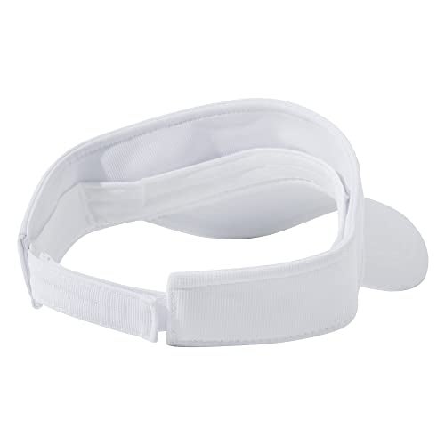 Jastore Kids Girls Boys Packable Hat Sun Visor Hats Cotton Sports Summer Golf Visor Hat (One Size, White) - Image 4