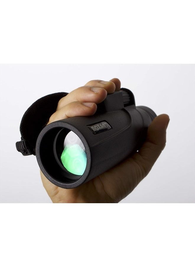 Roxant Falcon Monocular Telescope for Smartphone - 10x42 High Definition BAK4 Prism Focusing Scope - Monoculars for Adults - Includes Monocular, Phone Adapter, Mini Tripod, Case & Lens Cap
