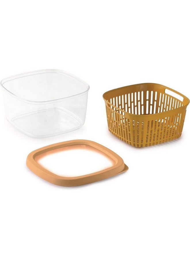 Snips Aroma Keeper Square Fruit Container Mustard 1.5 L 000370 - Image 4